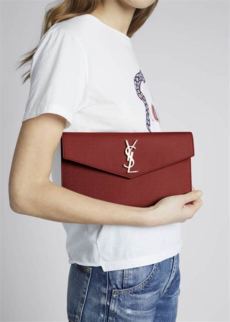 ysl poudre bag|Saint Laurent Uptown YSL Pouch in Grained Leather.